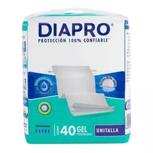 Diapro Gel Pañales Predoblado Para Adultos 40 Pieza Unitalla