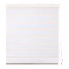 Cortina Roller Zebra 120x165 Cm Blanco / Dechaus