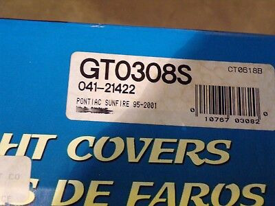 New Gts Headlight Covers 95-01 Pontiac Sunfire Gt0308s   Mww Foto 3
