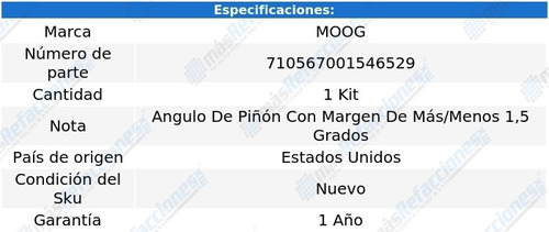 Kit Pernos Ajuste Caster Moog Buick Enclave 10 Al 17 Foto 3