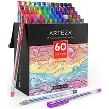 Arteza Gel Pens 60-individual-colors Acid-libre Y No Tóxico 