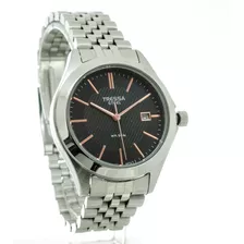 Reloj Tressa Original Hombre Acero Sumergible Calendario 