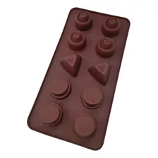 Molde Para Chocolates Silicona 3 Diseños