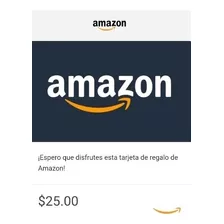 Tarjeta Amazon Gift Card 25 Dólares Usa - Código Original