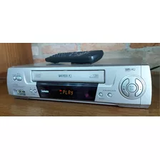 Vídeo Cassete Toshiba Vc-x792 7 Cabeças Stereo C/ Controle 