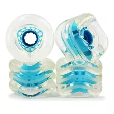 Rueda De Tiburon Para Longboard, Transparentes, 72mm 78a