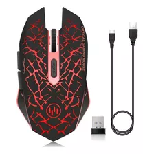 Ratón Gamer Vegcoo C12 Rgb Rojo