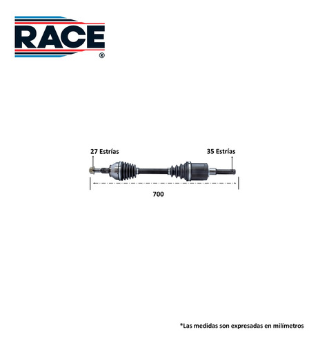 Flecha Homocinetica Ford Escape 2.0 2015 Izq Automatica Race Foto 2