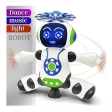 Robô Dançarino Gira 360º Dança Brinquedo Com Luz Som Musical Personagem Robo Dancarino 360