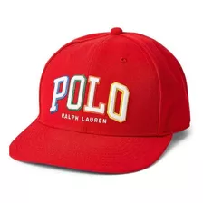 Polo Ralph Lauren Gorra Béisbol Sarga Con Logo Bordado Rojo,