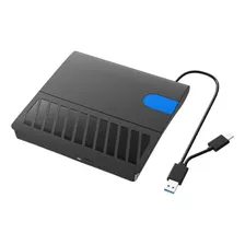 Unidad Lector Quemador De Cd Dvd Externa Usb 3.0 Y Usb-c 24x