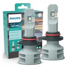 Kit Lampada Led Hb4 Hb3 Philips Ultinon 12v 6200k 160% + Luz