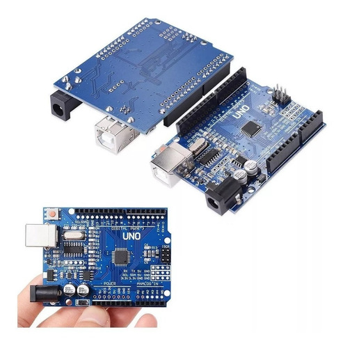 Placa Uno R3 Atmega328 Compatible Arduino Cable Usb Emakers