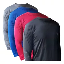 Kit 4 Camisas Proteção Solar Uv+50 Segunda Pele Promoção