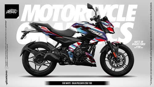 Stickers / Calcas Bajaj Pulsar N250 / N160 Geosdesign Foto 9