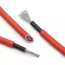 Cable Solar 1 X 4mm2 En50618 Rojo Por Metro - Enertik