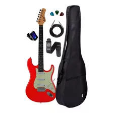 Guitarra Tagima Memphis Mg-30 Fiesta Red +kit Capa Cabo Full