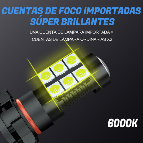 Faros Neblineros Led H16/5202/psx24w 6000k Blanco Para Chevy Foto 4