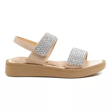 Sandalias Mujer Fragola Urbanas Bajas Con Brillos 830994 