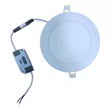 Lámpara Spot Empotrable Plafón Circular Luz Cálida 9w T3672 Color Blanco