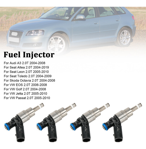 Inyector De Combustible De 4 Piezas Para Audi A4 Avant 8e5 2 Foto 3