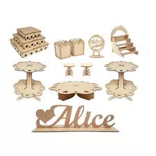 Kit Provençal Estrela Decoração Mesa Fazemos Qualquer Nome 