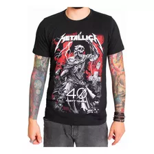 Camiseta Metallica 40 Anos - Bomber Camisetas De Rock