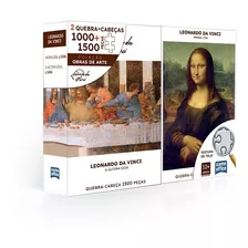 Quebra Cabeça Da Vinci 1000pçs Monalisa 1500pçs Última Ceia