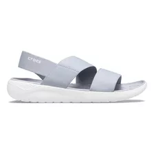 Sandalias Crocs Literide Mujer Gris Talle 39/40