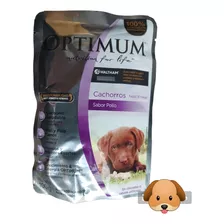 Alimento Optimum Perros Cachorros 12 Sobres X 100grs (pollo)