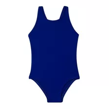 Traje De Baño Deportivo De Niña Azul