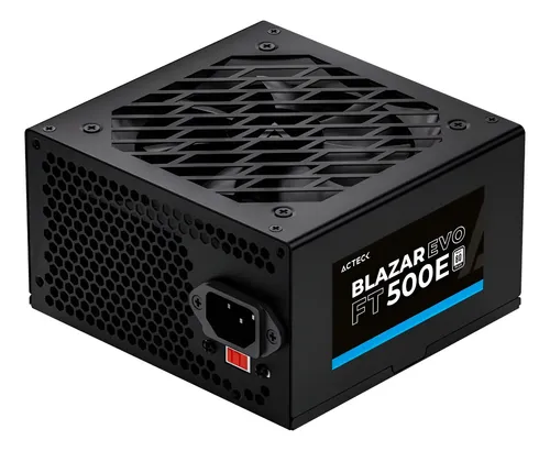 Fuente De Poder Acteck Atx Blazar Ft500 500w 24pin Color Negro Blanco