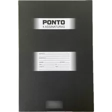 Livro De Ponto 4 Assinaturas Grande 100 Folhas Capa Dura