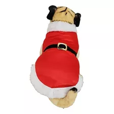 Roupa Pet Natal Papai Noel Pug Bulldog Francês Plus Size