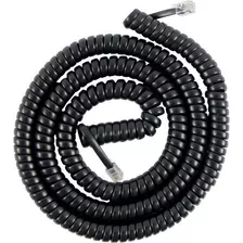 Cable Negro En Espiral Para Teléfono, Teléfono, Teléfono, 25
