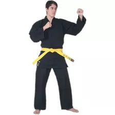 Kimono De Karate Preto Básico Em Tecido Oxford Marca Shizen