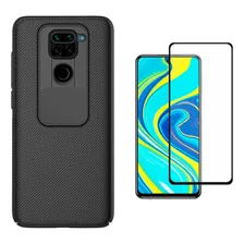 Capa Nillkin + Película 3d Compatível C/ Xiaomi Redmi Note 9