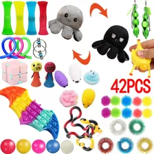 Conjunto De 42 Brinquedos Fidget Toys Ferramentas Sensoriais