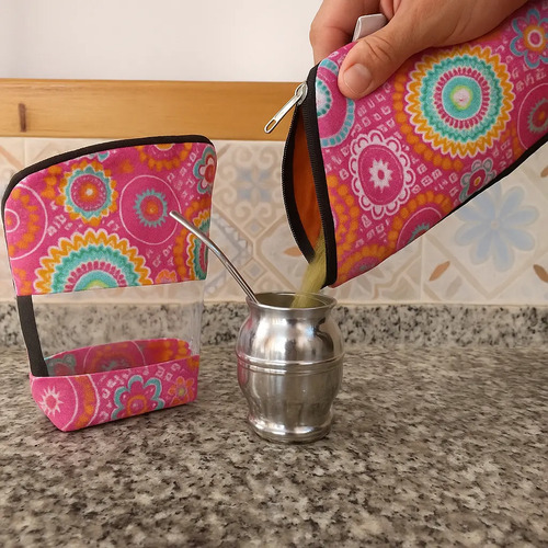 Set yerbera y porta mate impermeables