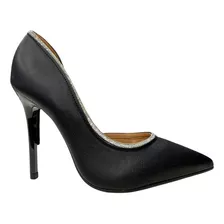 Scarpin Feminino Vizzano Salto Alto Agulha Fino Strass