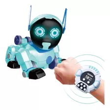 Cachorro Robô De Controle Remoto Dog Robot Cor Azul