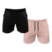 Kit 2 Short Bermuda Masculino Básico Mauricinho Tactel