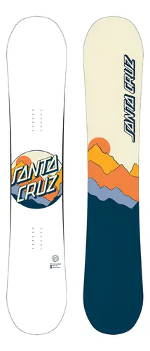 Tabla De Snowboard Santa Cruz Scenic Dot Doble Camber All Mt Blanco 1.59 M