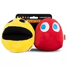 Pac-man For Pets 2 Piezas 6 Pac-man & Blinky Plush Squeak T