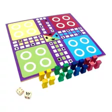 Juego De Ludo Grande En Madera Gordillo