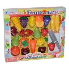 Kit Frutas Juguete Para Cortar 30 Piezas