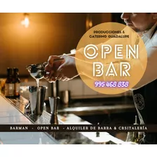 Servicio Barman, Mozos, Barras Temáticas, Open Bar Catering