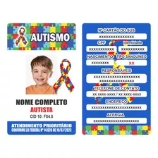 01 Carteirinha Autista + 01 Cordão Autismo + 01 Porta Crachá