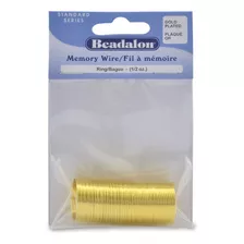 Beadalon Cable De Memoria, Dorado