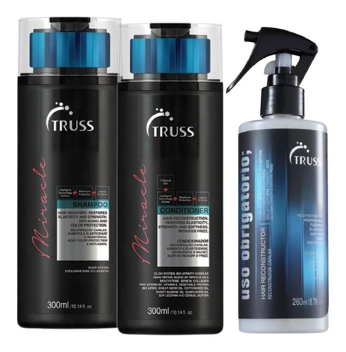 Truss Miracle Shampoo + Condicionador + Uso Obrigatório